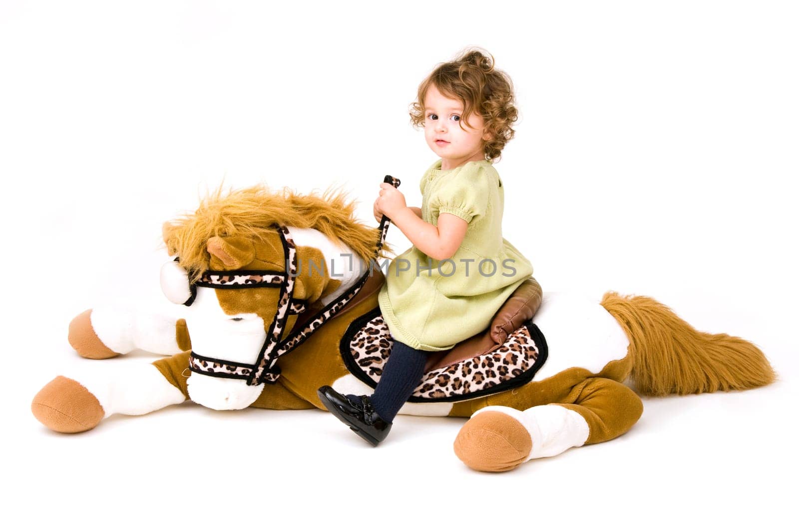 Baby Girl Riding Horse