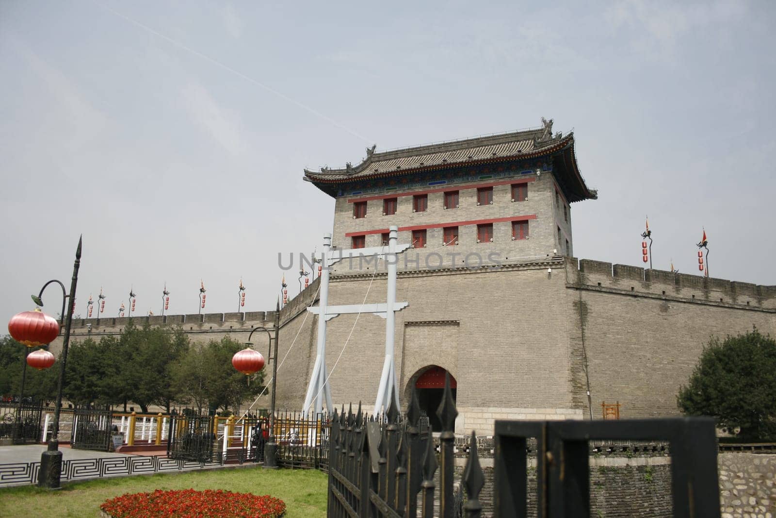 Xian Old Town,Drawbridge and City Wall