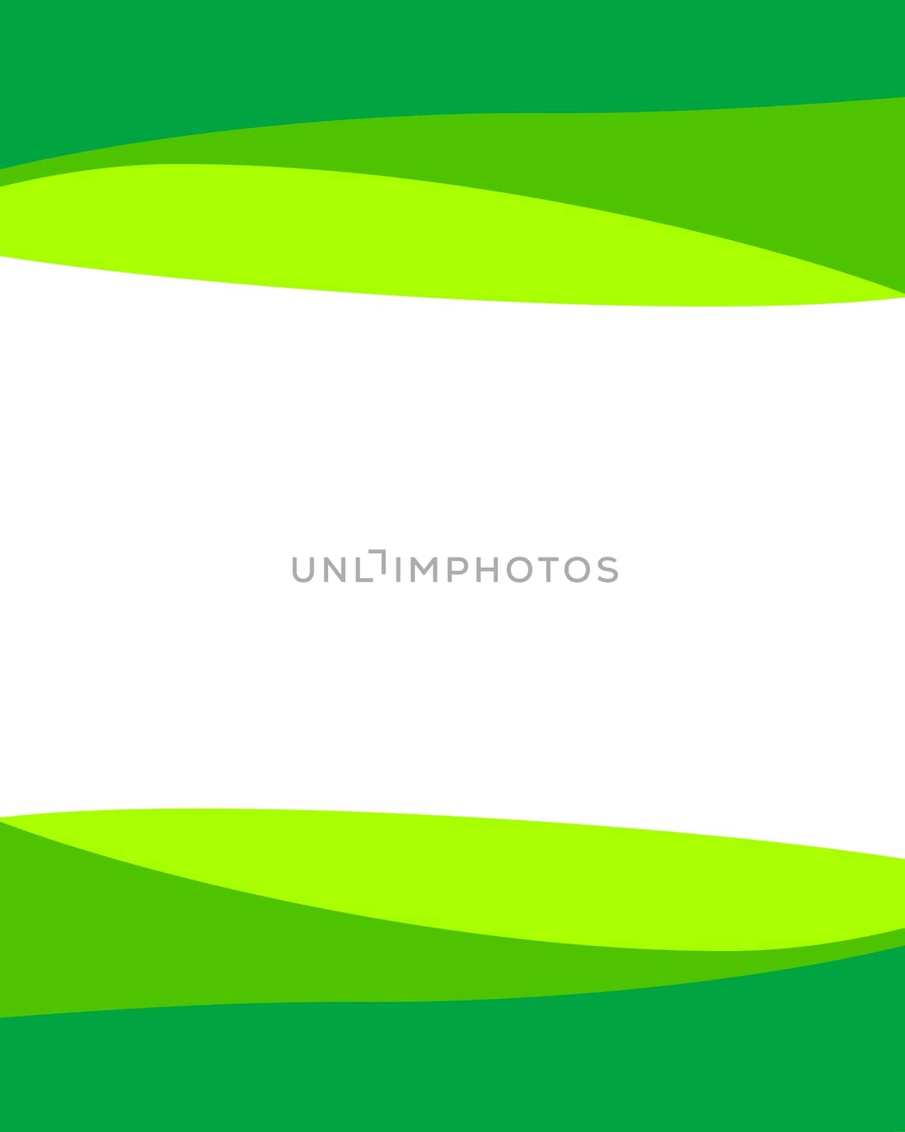 Background - Wave White Green