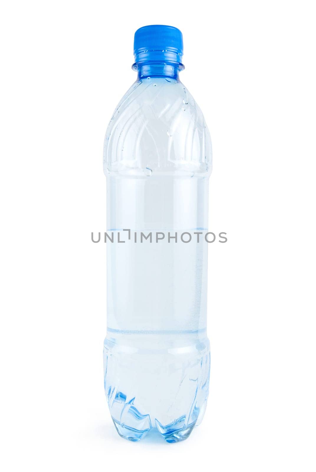 bottle with drinking water isolated on white
