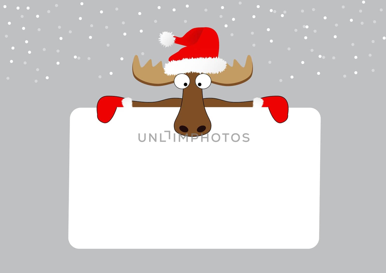 Moose with card