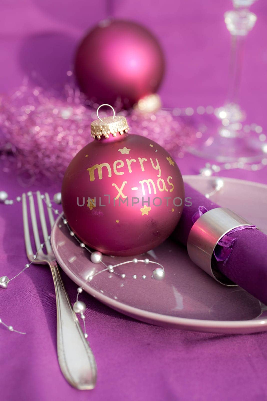Christmas table setting
