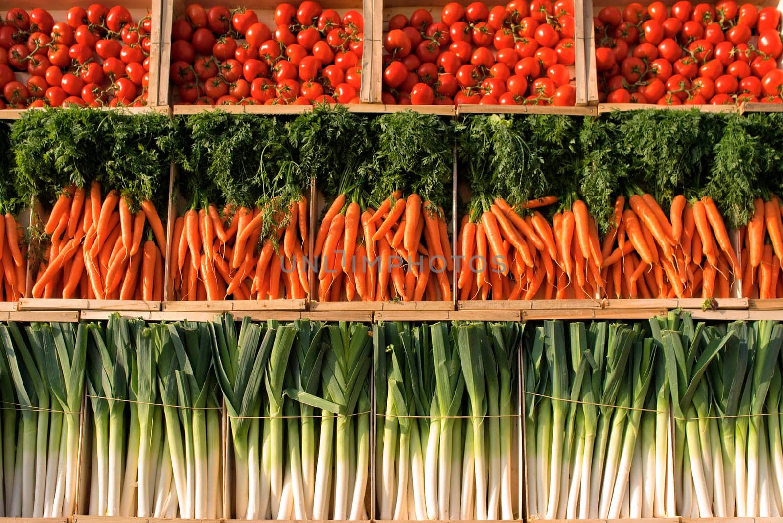 many fresh, different types of vegetables stacked in a pile