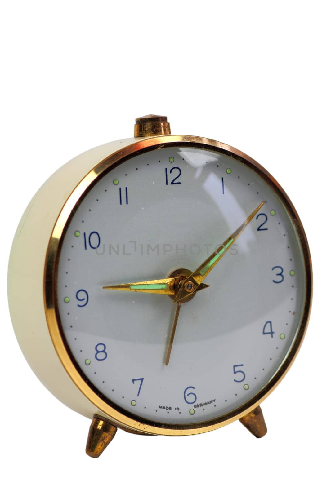 Age 50s Alarm Clock - Isolated on White Background