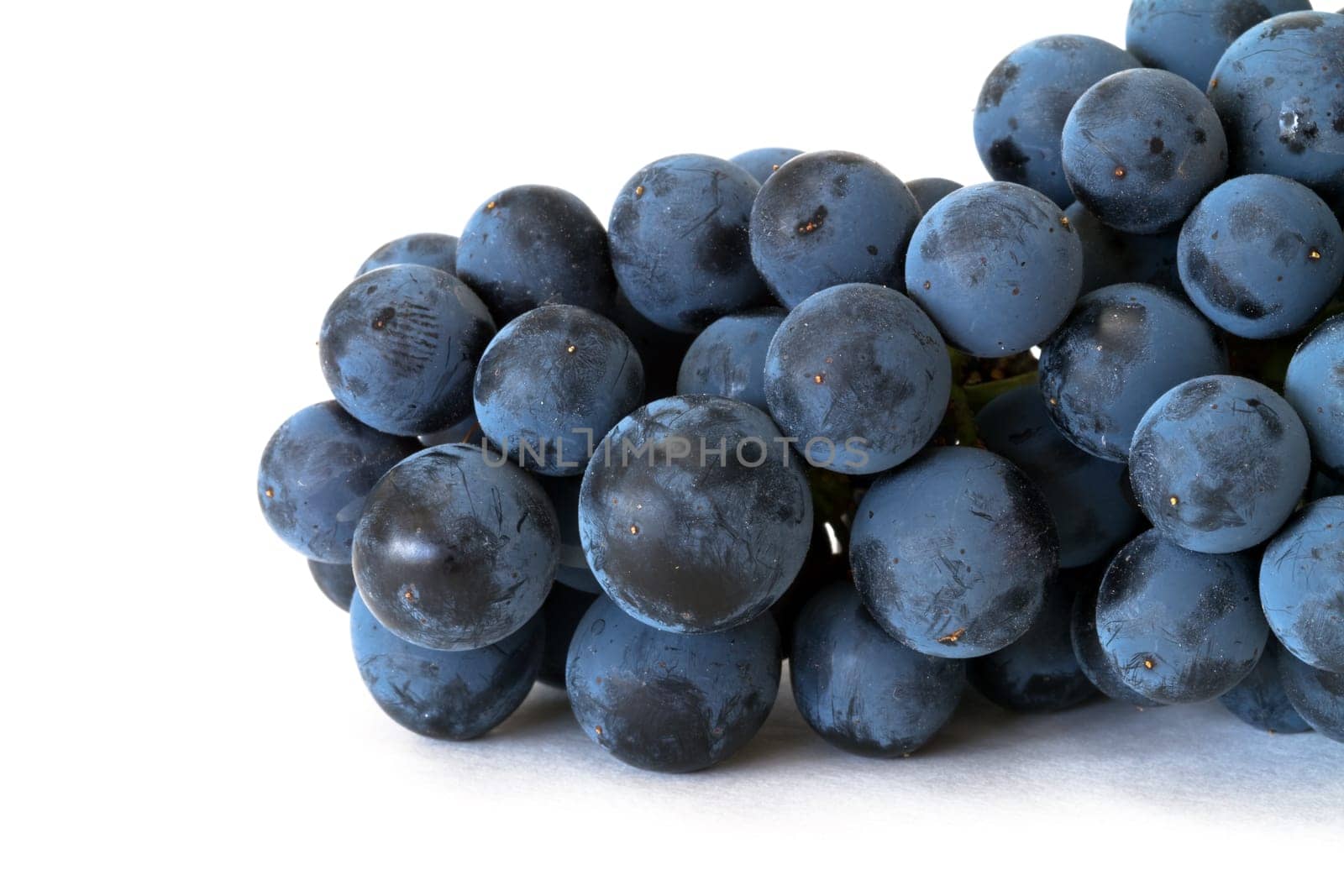 grapes over white background