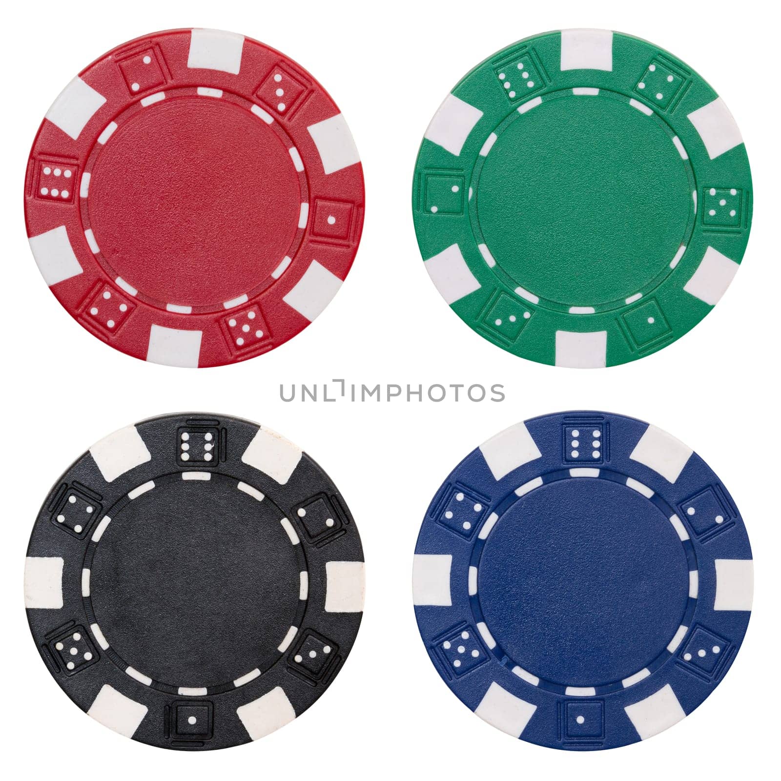 set of poker chips