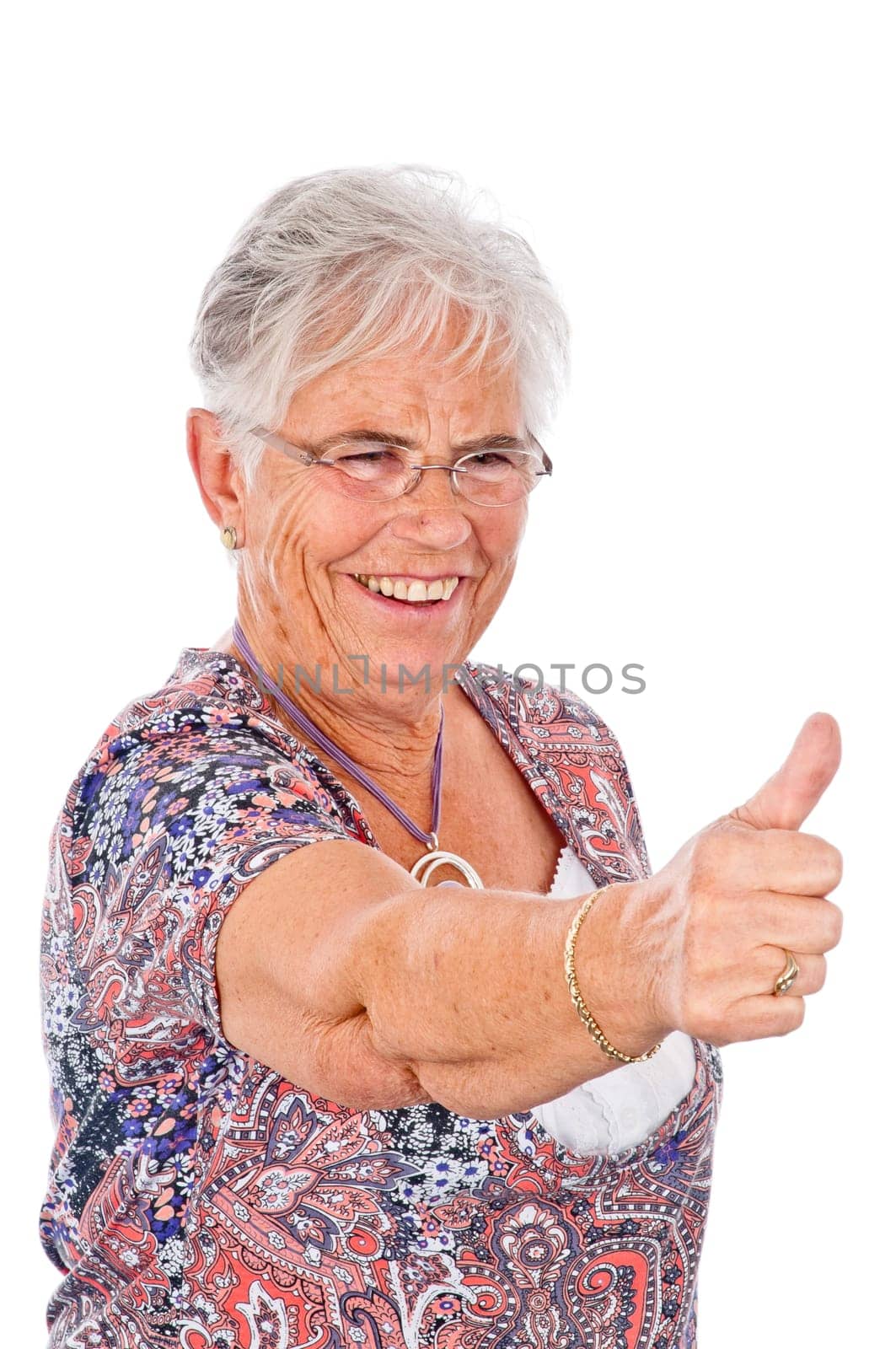Happy senior woman