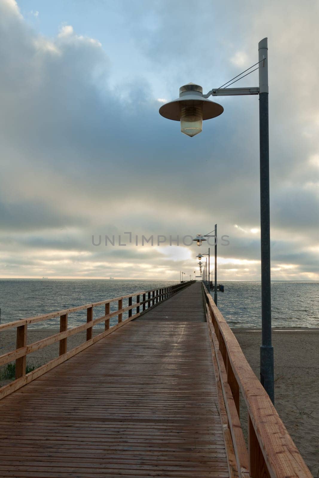 Bansin pier at sunrise