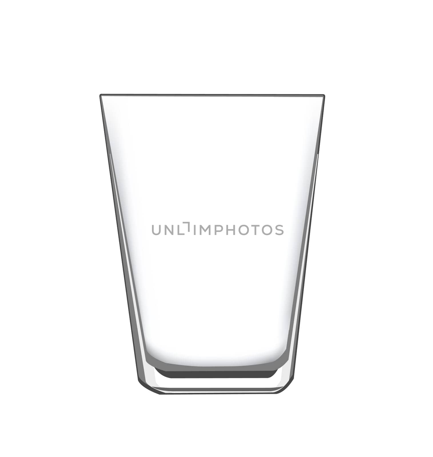 an empty drinking glass, for concept or design elements