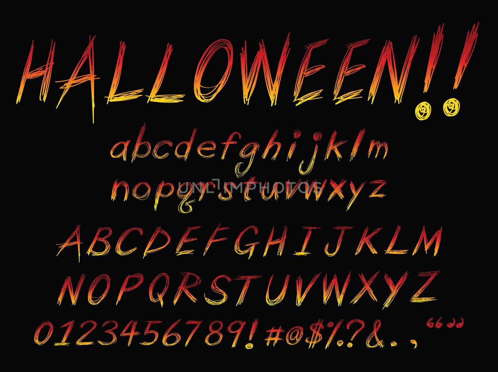 grunge style alphabet, for design usage.
