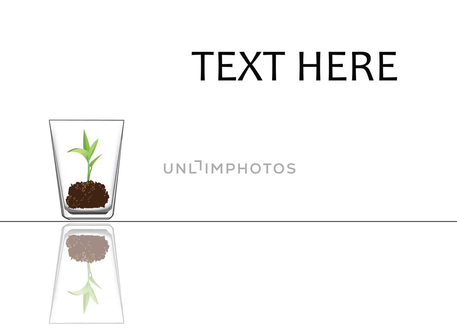 to illustrate concept of a seedling is being taking care.