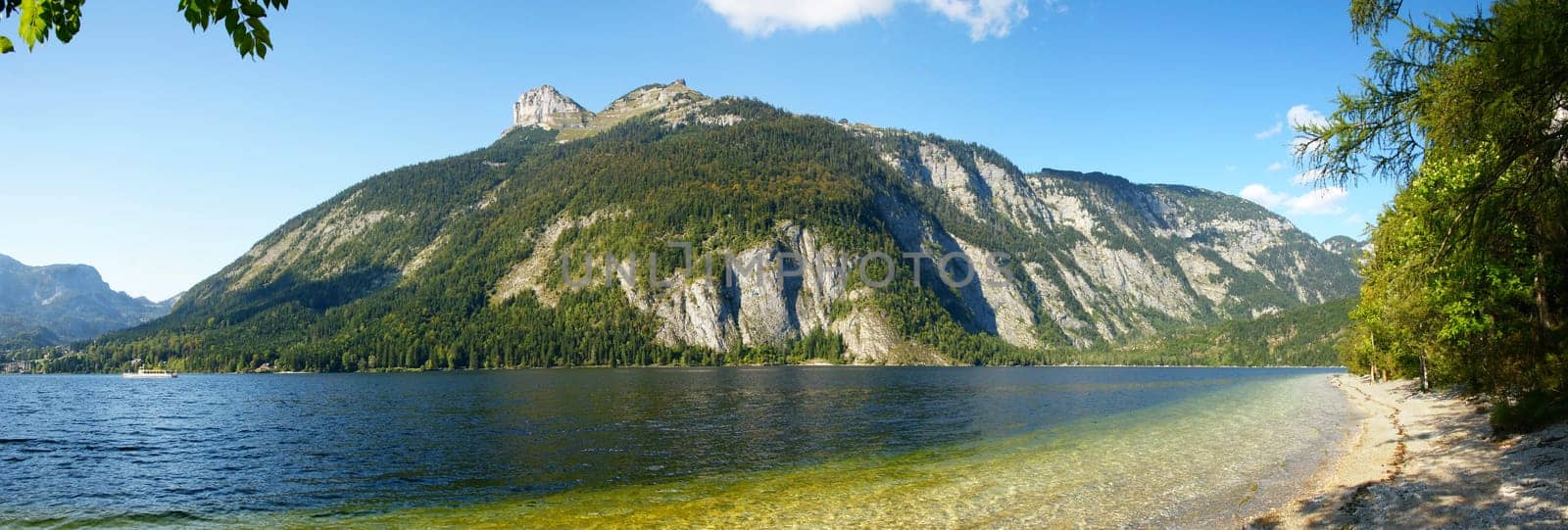 with beach and Loser summit,Austria