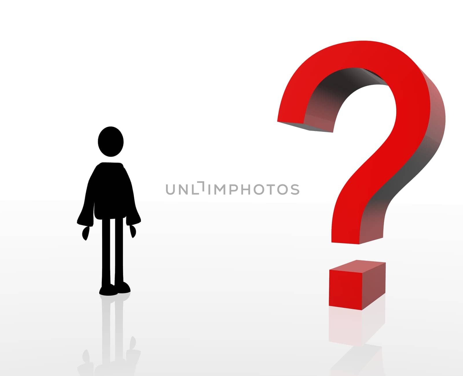 Figure with question mark