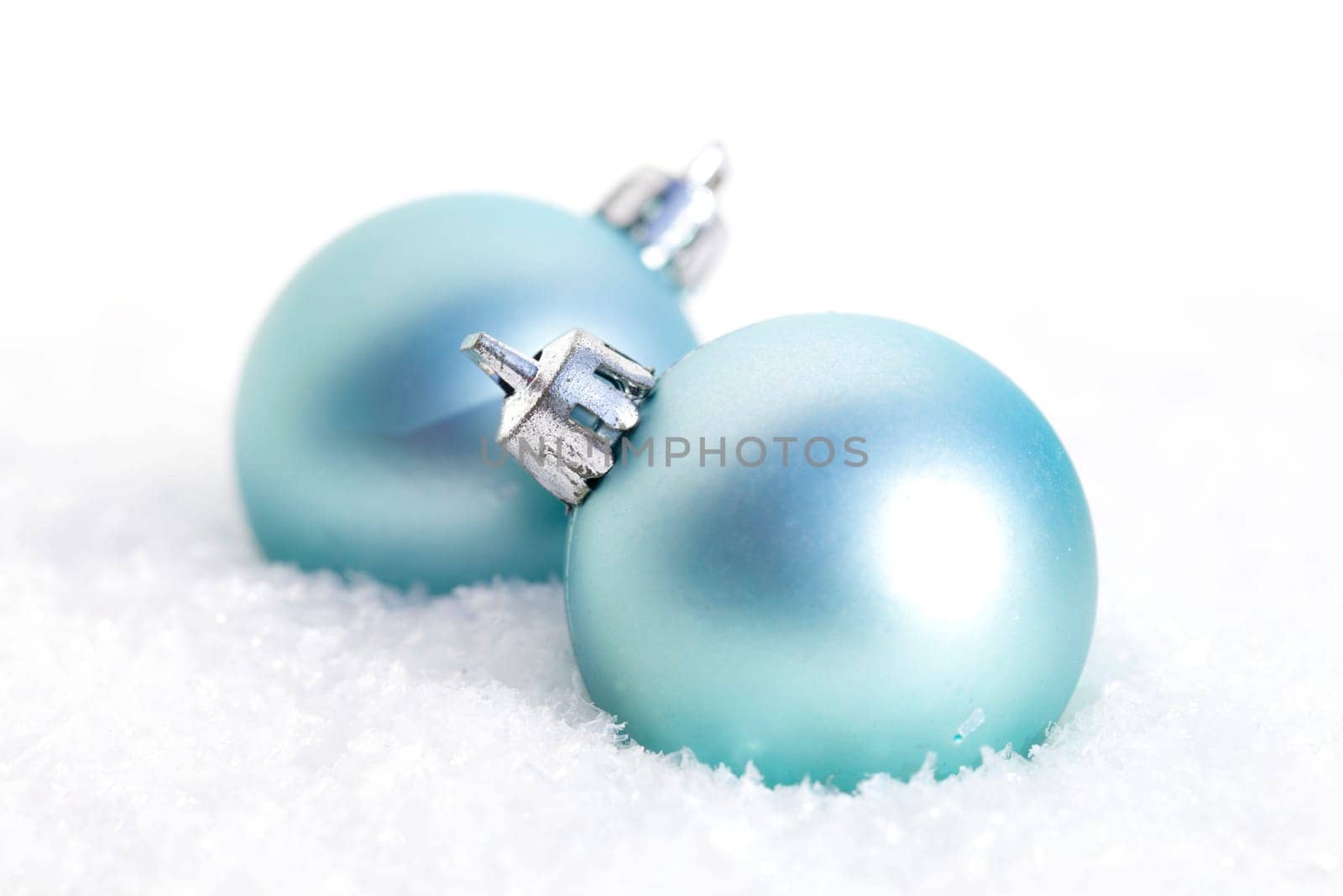 Two Christmas baubles