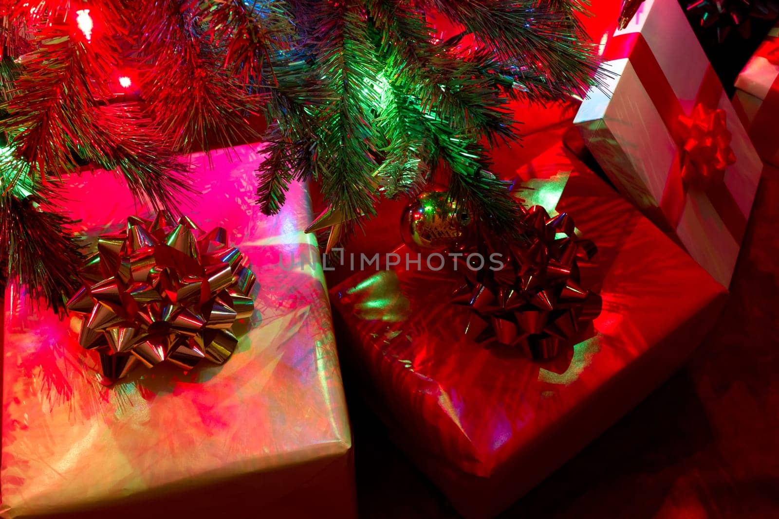 gifts under christmas tree