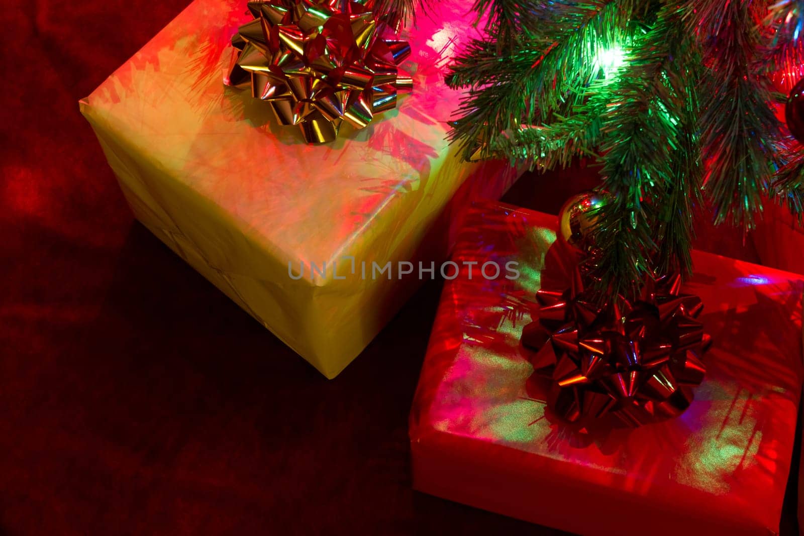 gifts under christmas tree