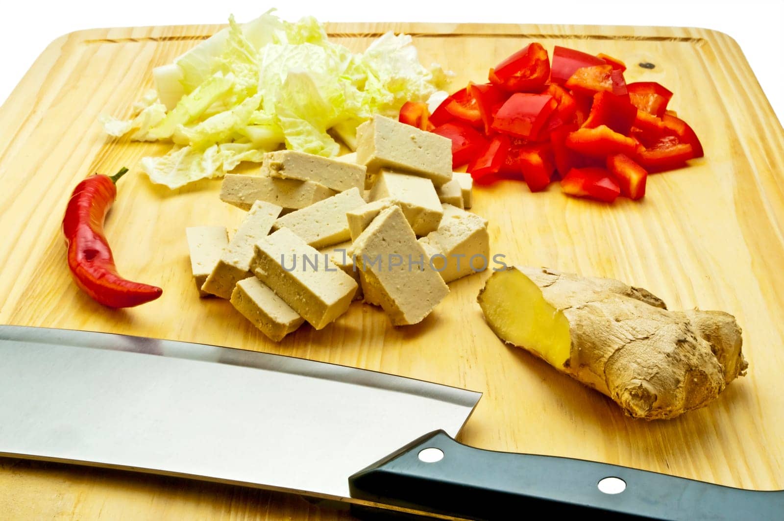 Tofu with vegetables