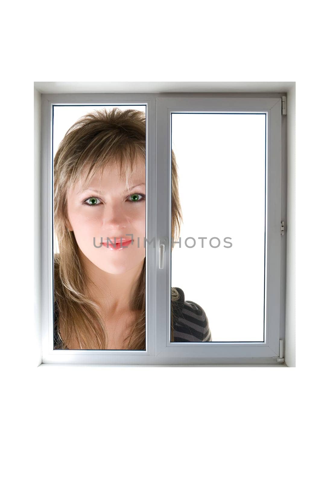 Window close up on white