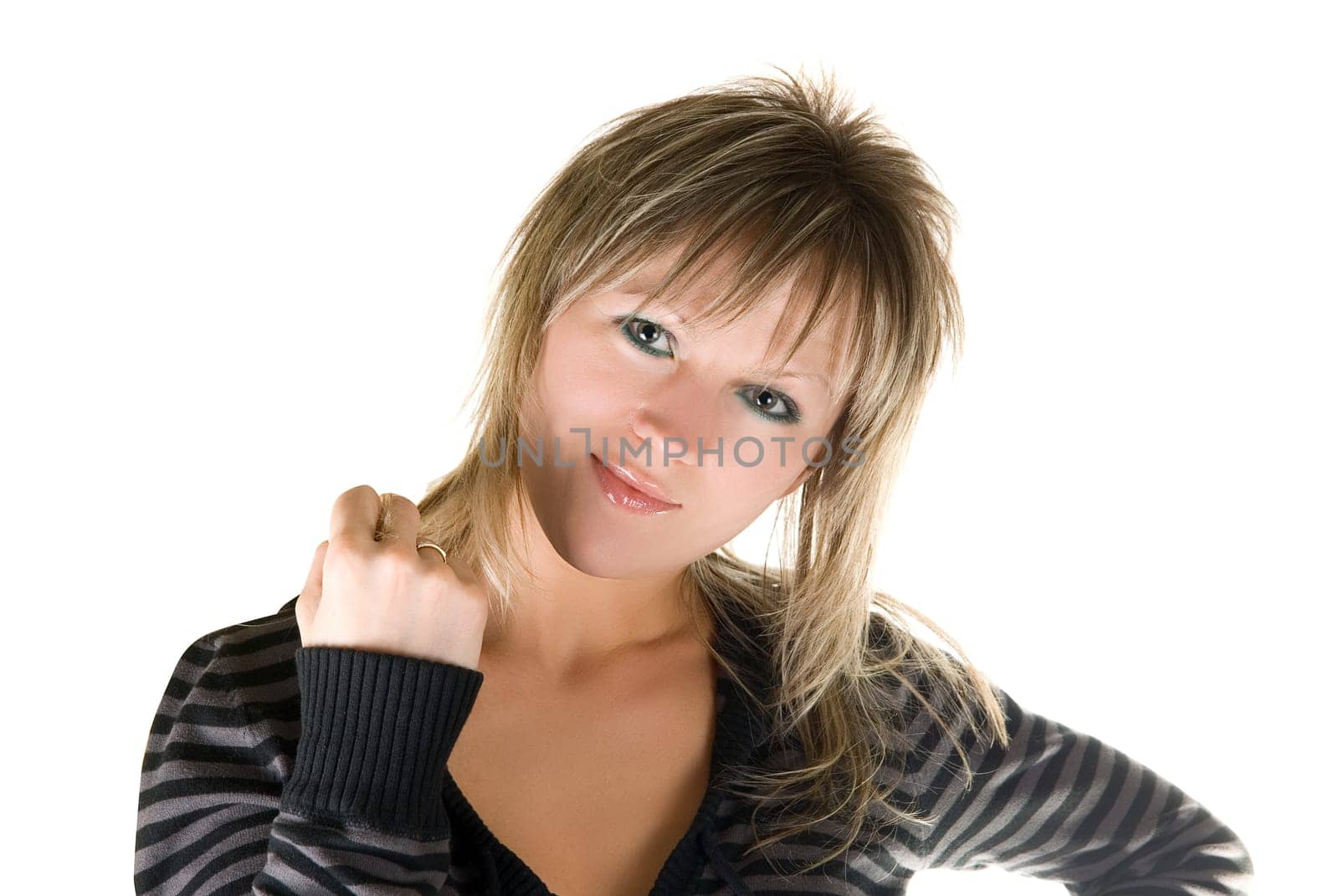 Lovely girl isolated on white background