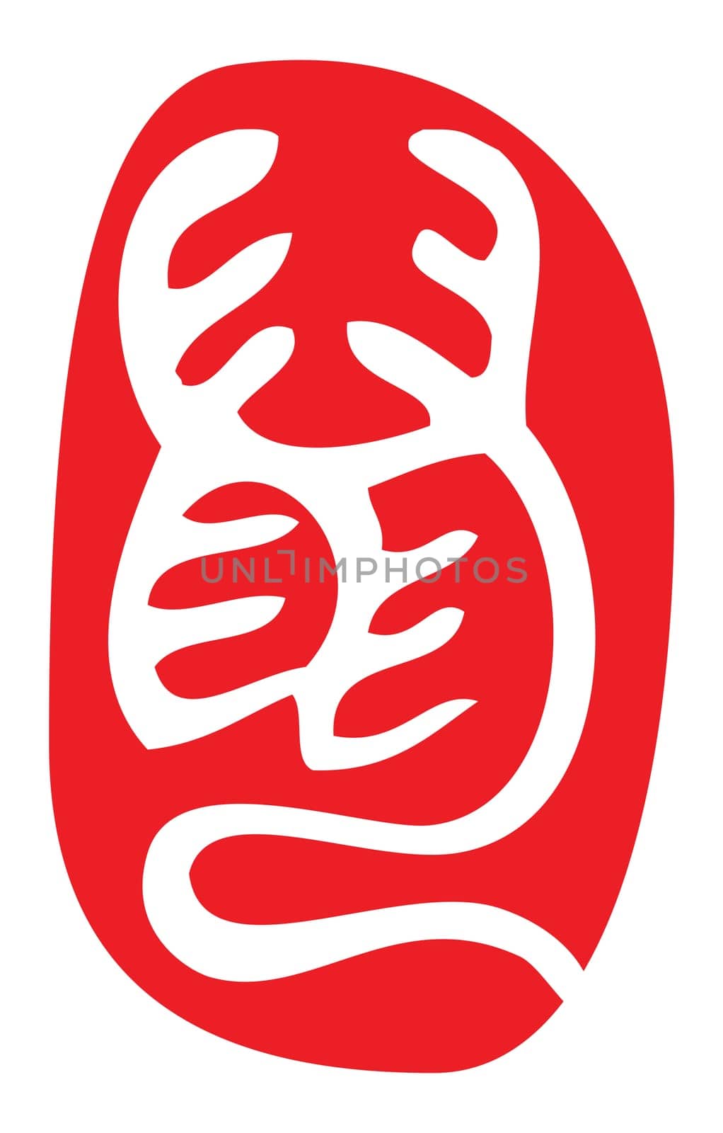 chinese zodiac in seal script, ancient way of calligraphy, year of the rat.