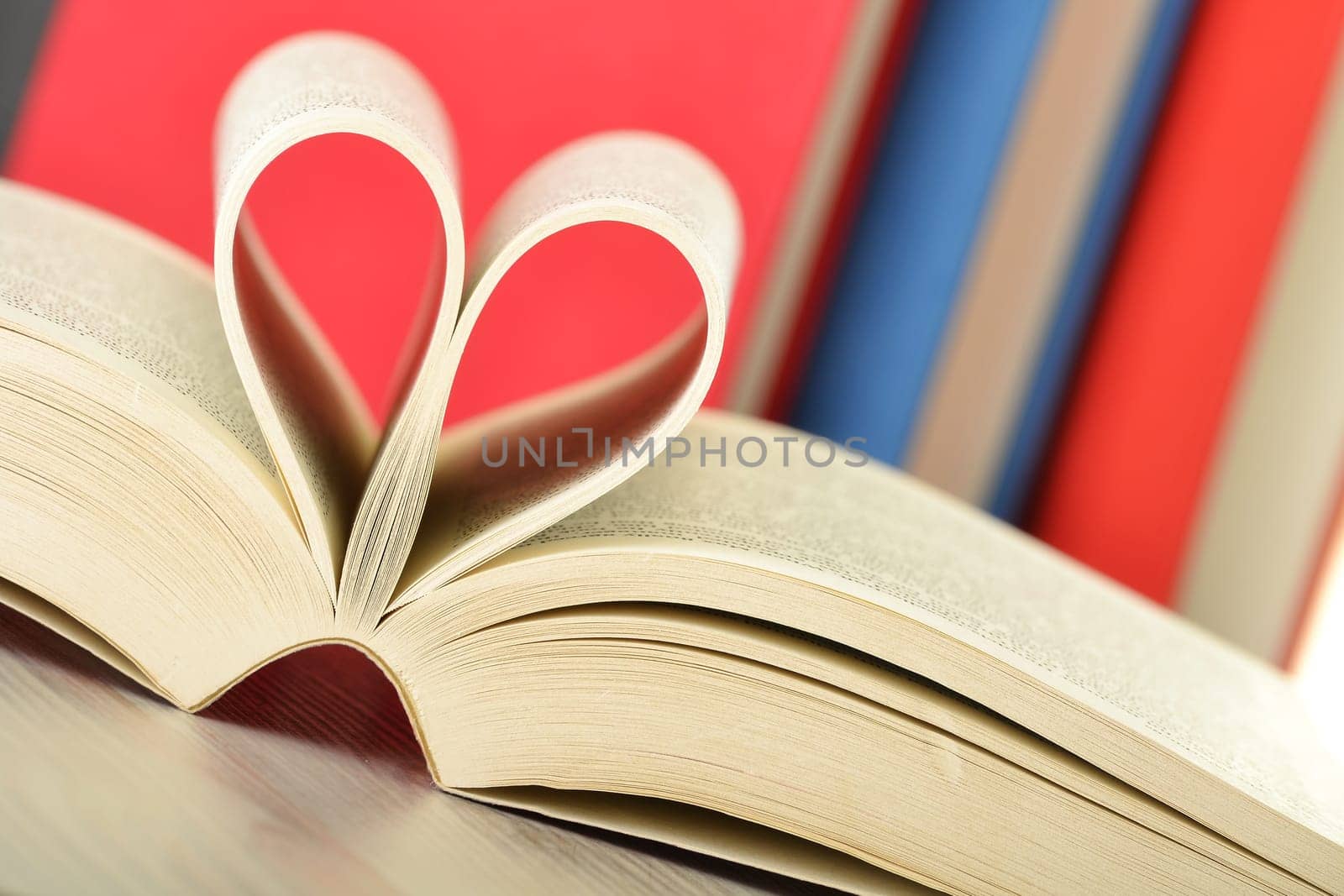 Composition with books on the table