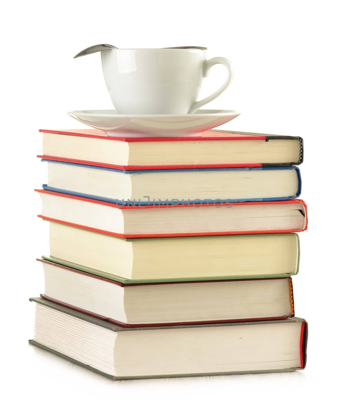 Composition with books on the table
