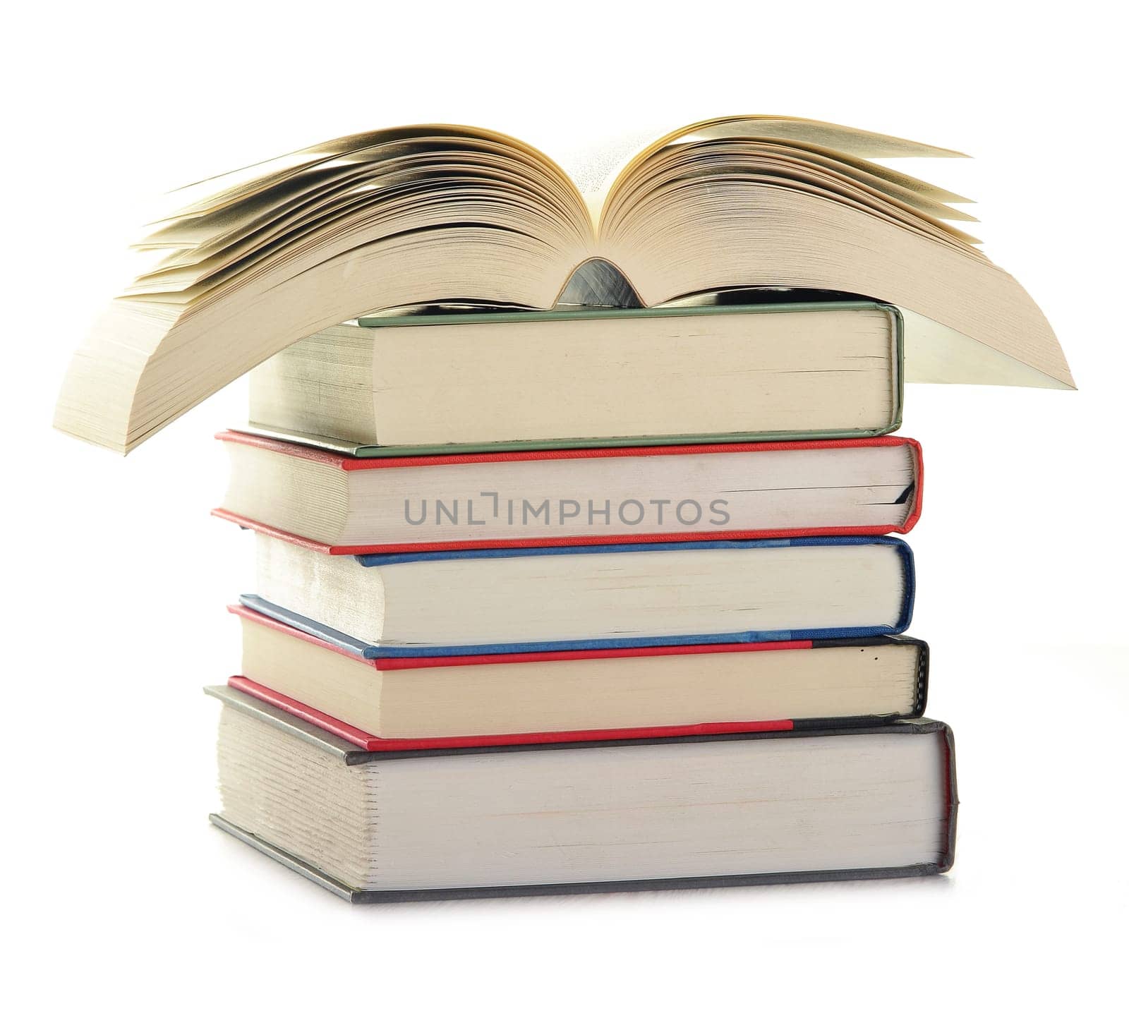 Composition with books on the table