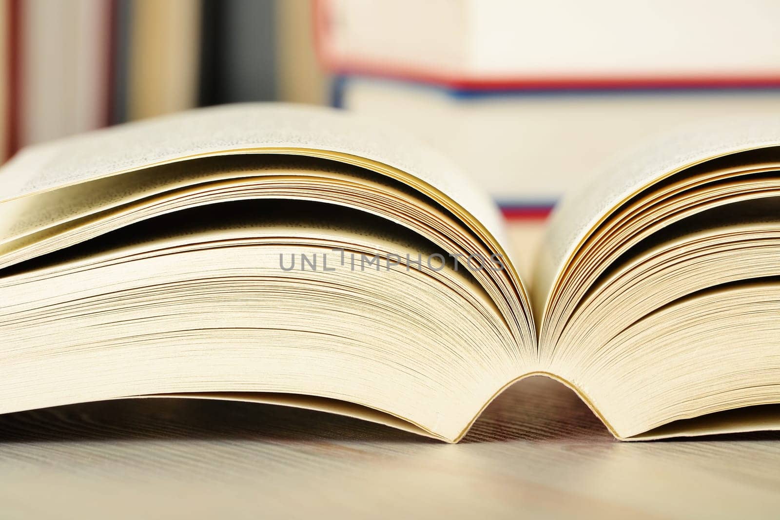 Composition with books on the table