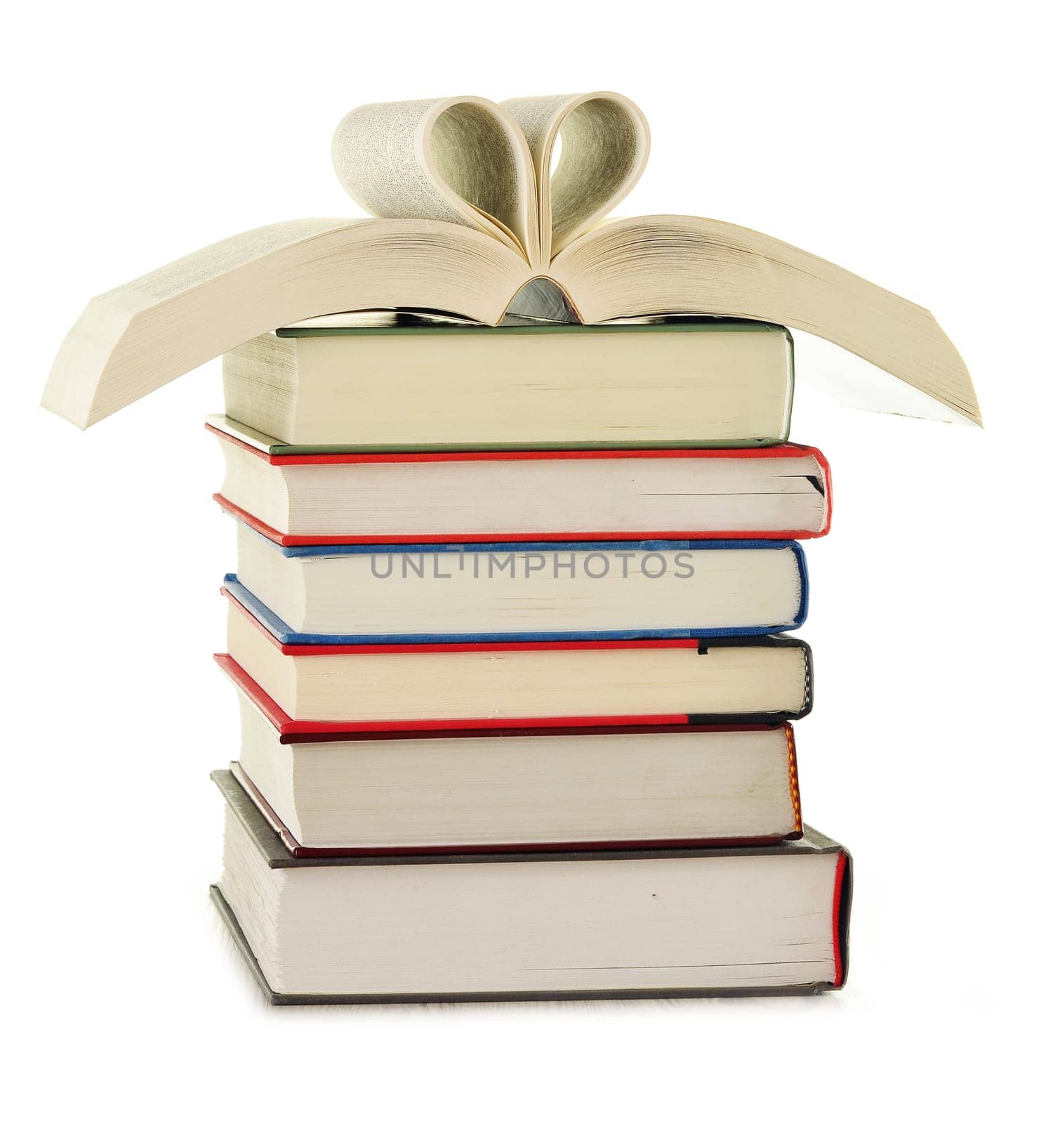 Composition with books on the table