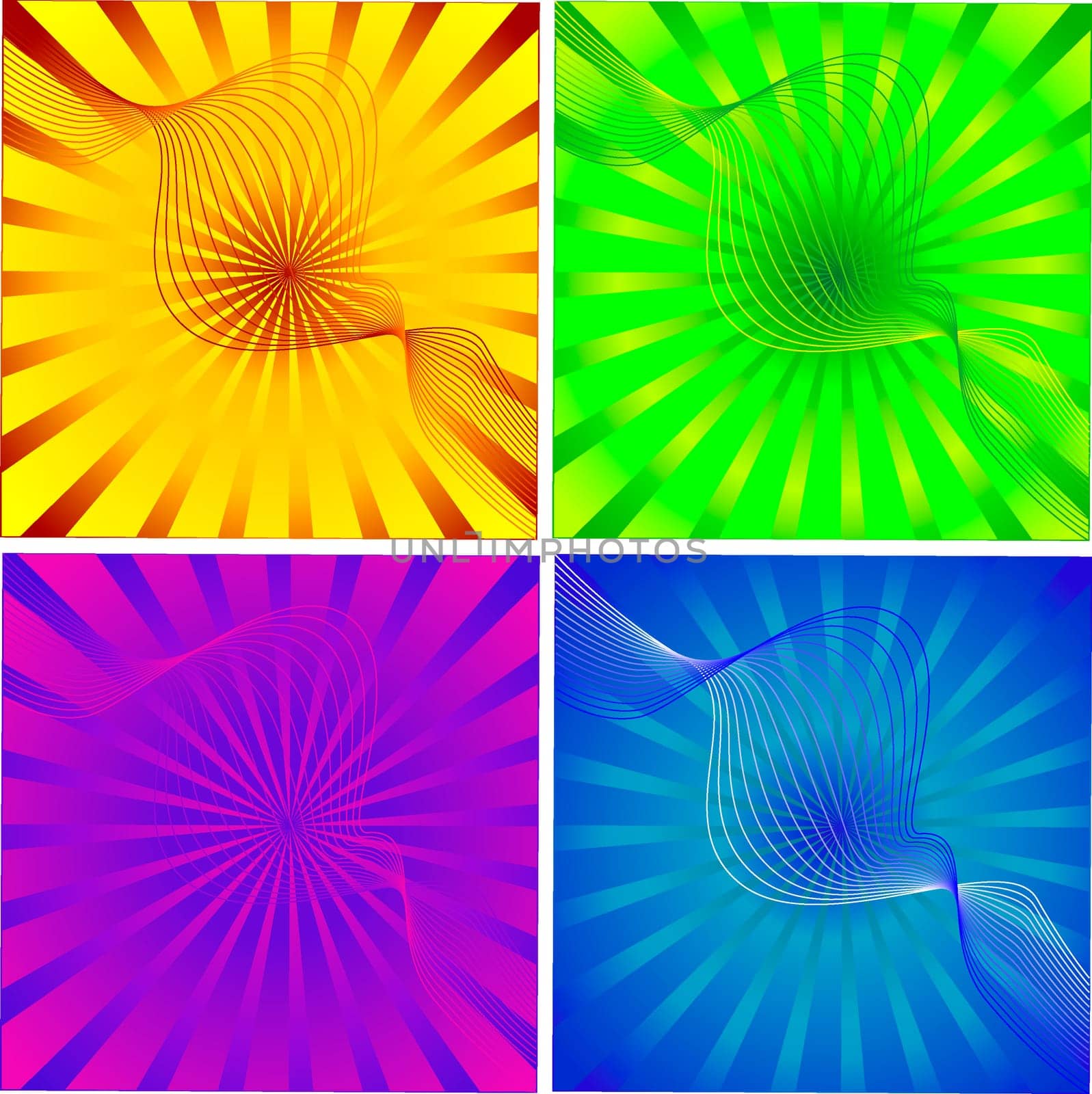 Abstract vector color background sets