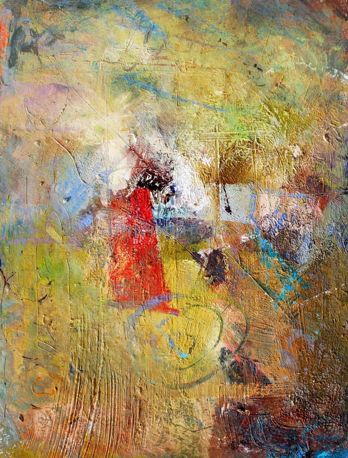 Abstract Painting Textures on Paper