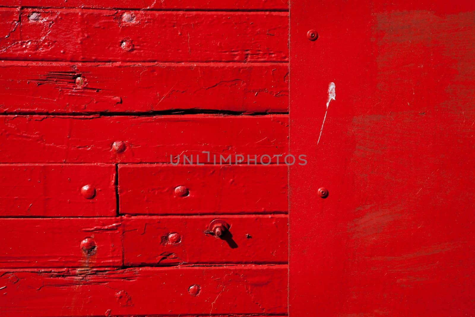 Wooden background in red