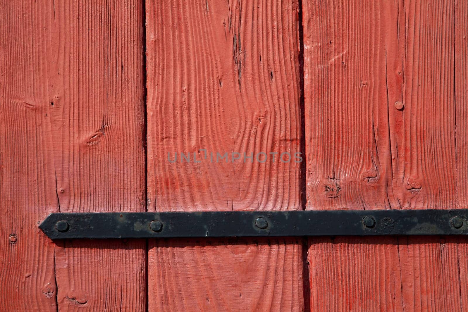 Wooden background in red
