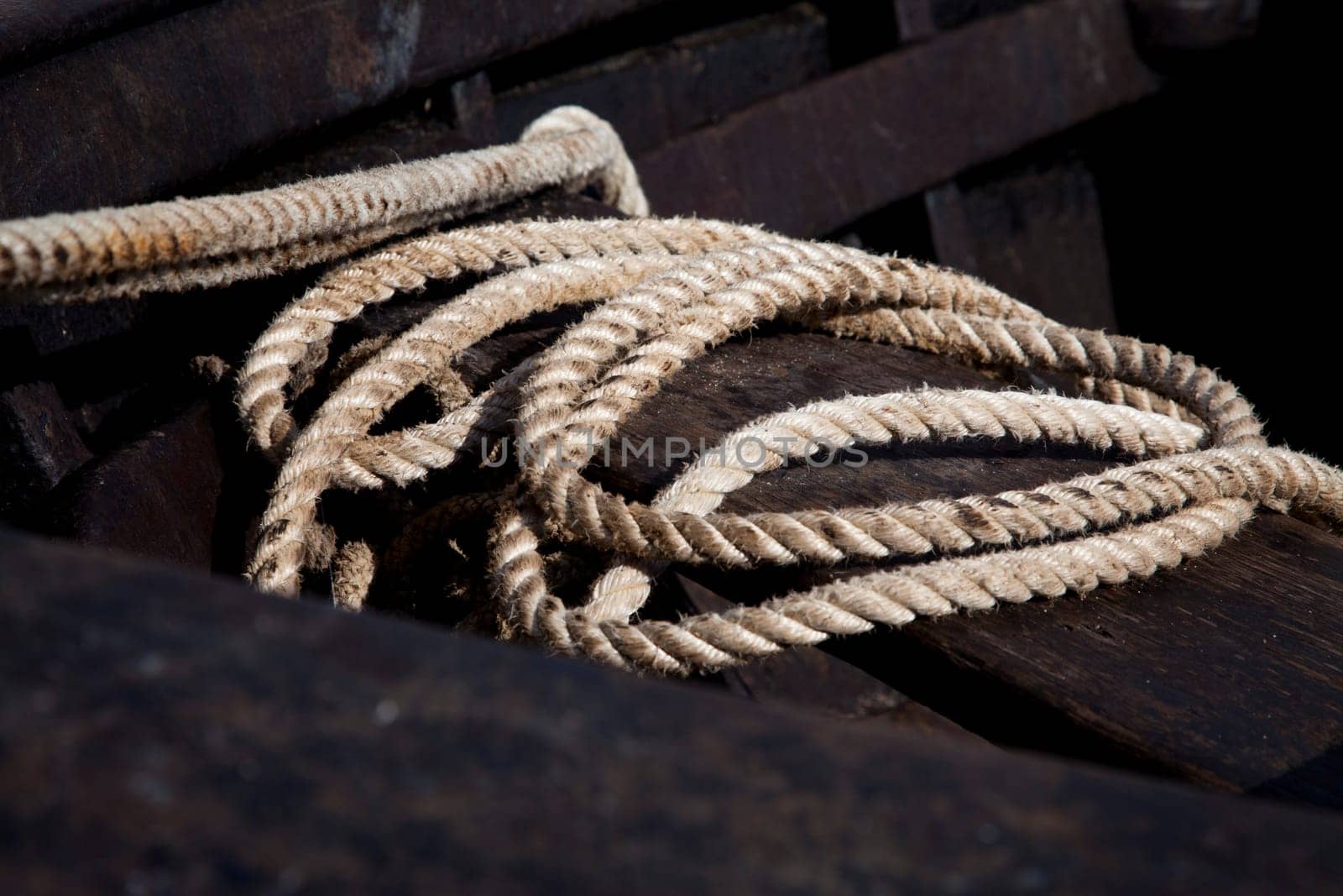 Rope on a ship