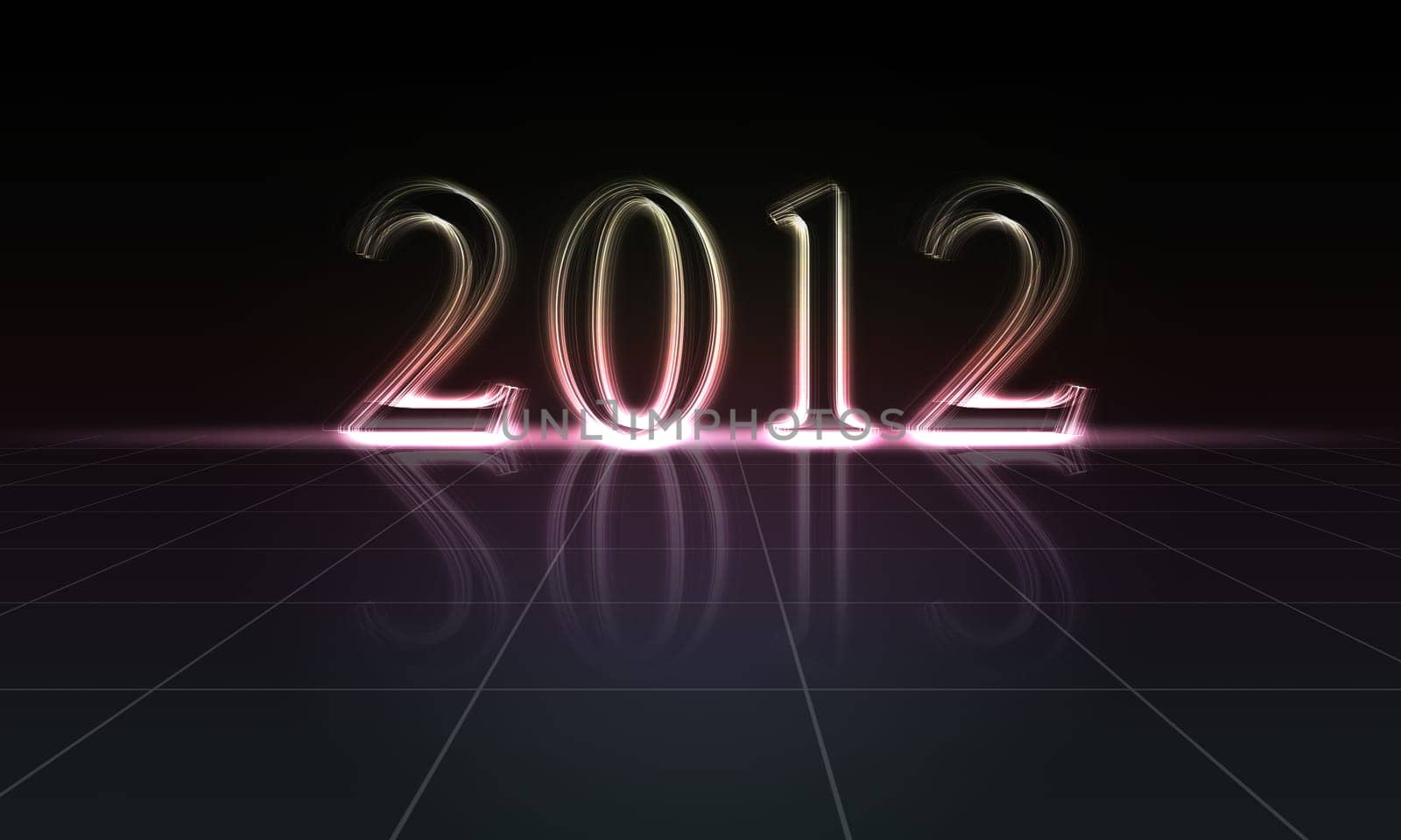 Illustration for turn of the year 2012