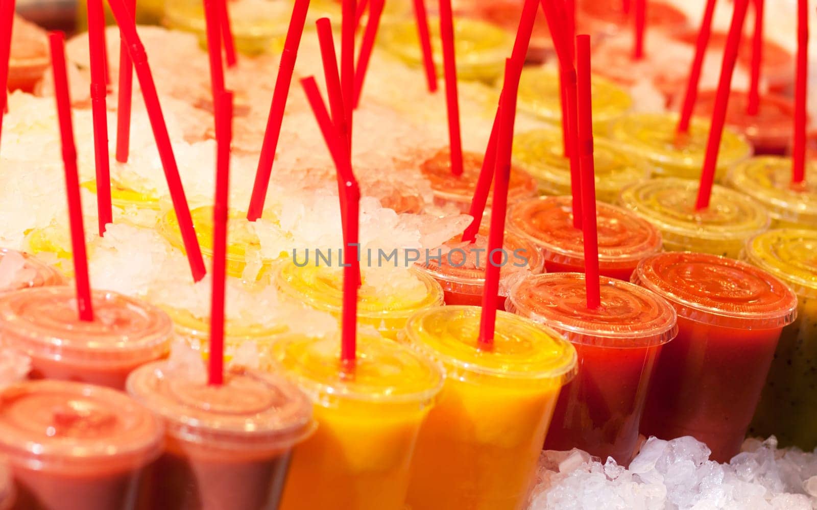 Fresh fruit juices - Boqueria Market, Barcelona