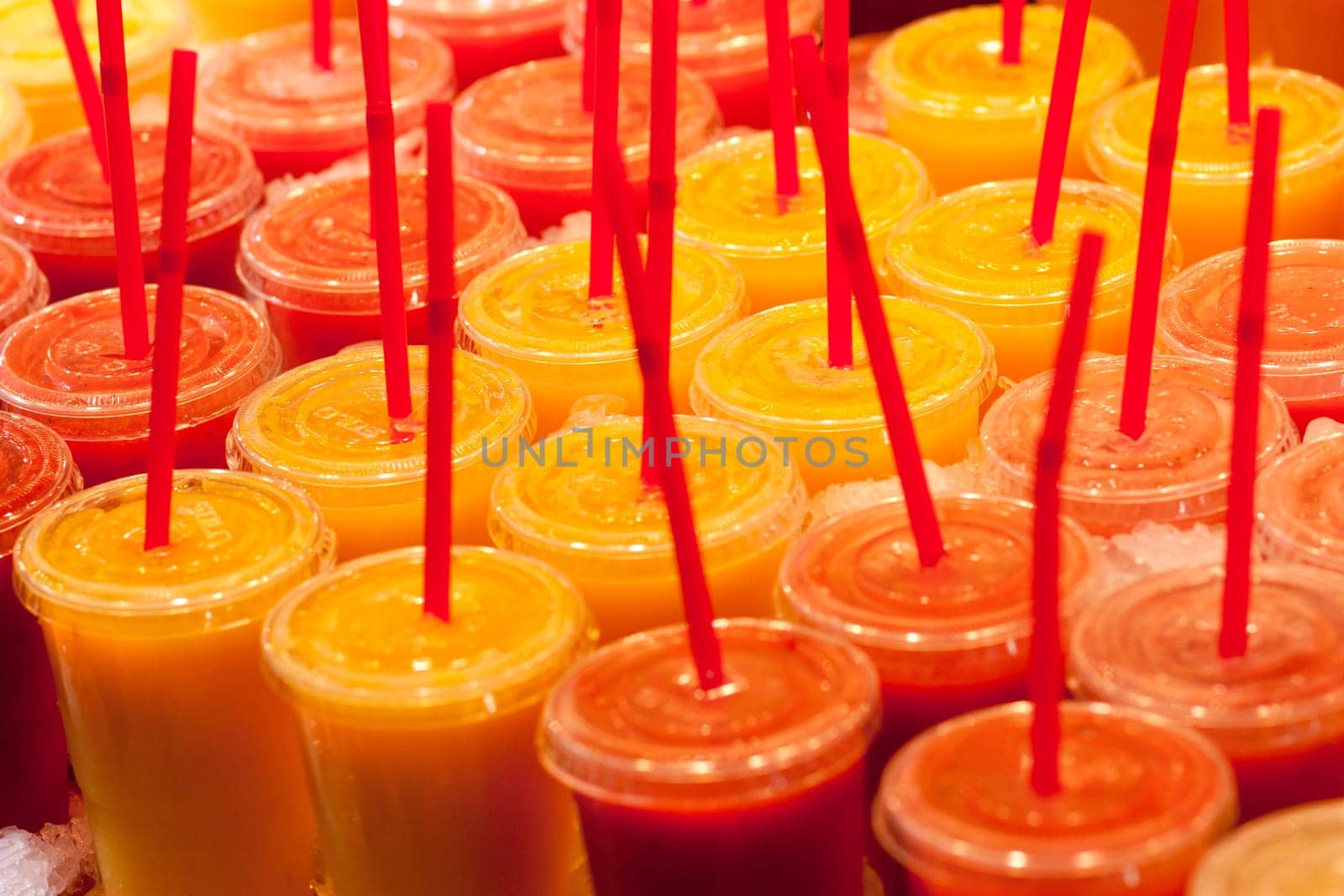 Fresh fruit juices - Boqueria Market, Barcelona