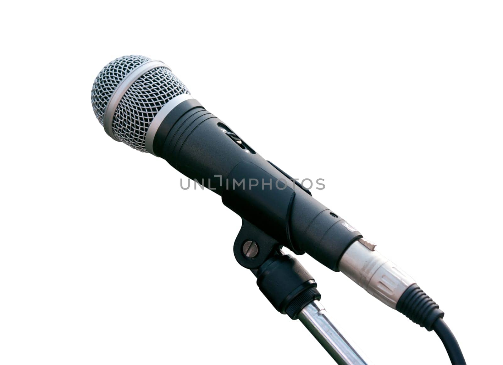 Microphone isolated on white background