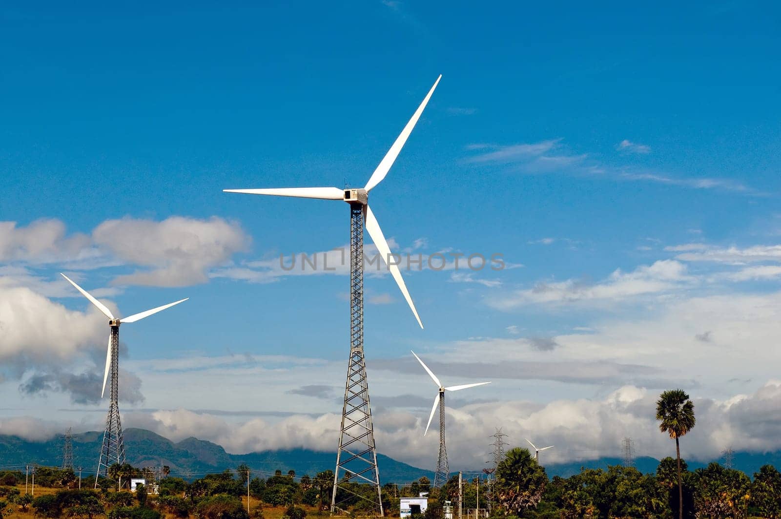 a beautiful rural landscape on a bright sunny day