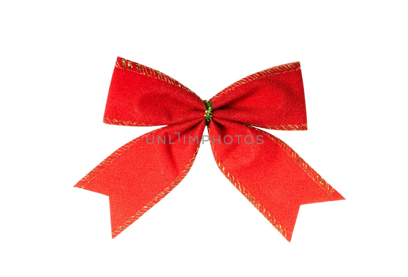 red bow isolated on the white background