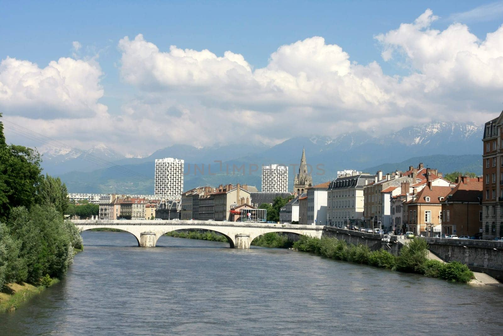 General view of Grenoble, France