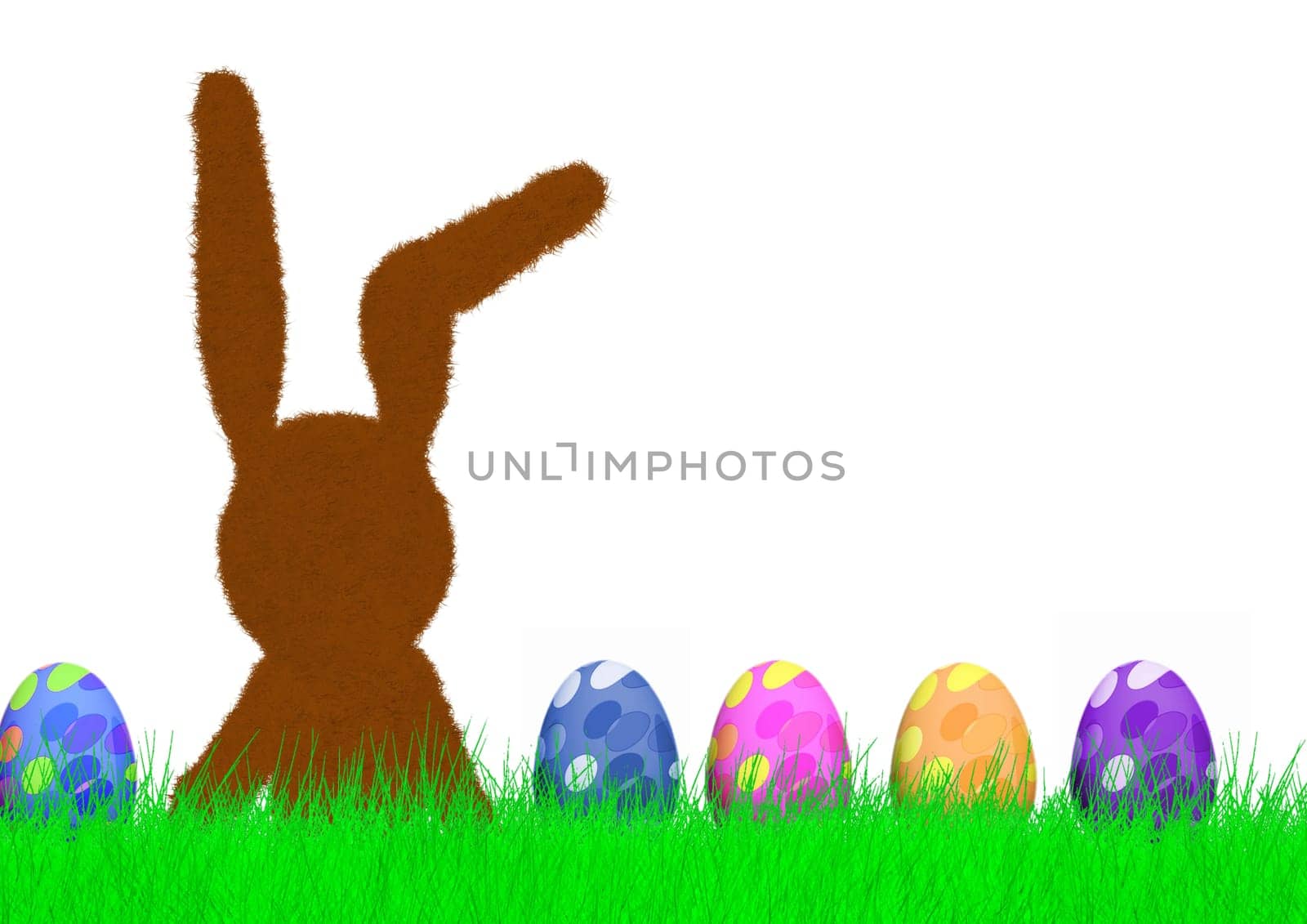sitting easter bunny