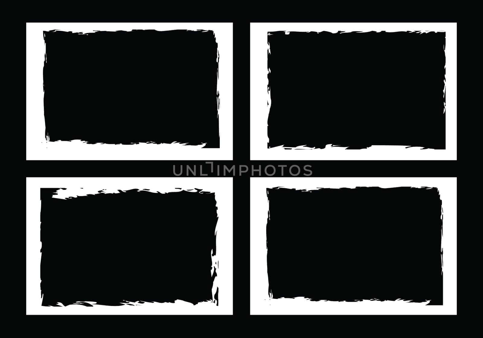 grunge borders, frames, for image or photo. vector format.