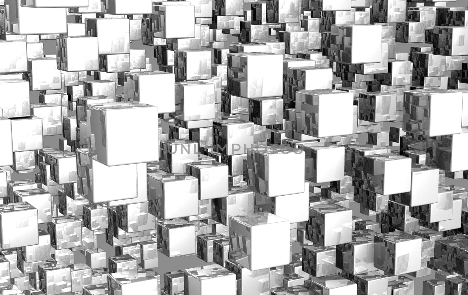 Mega cubes background silver 03