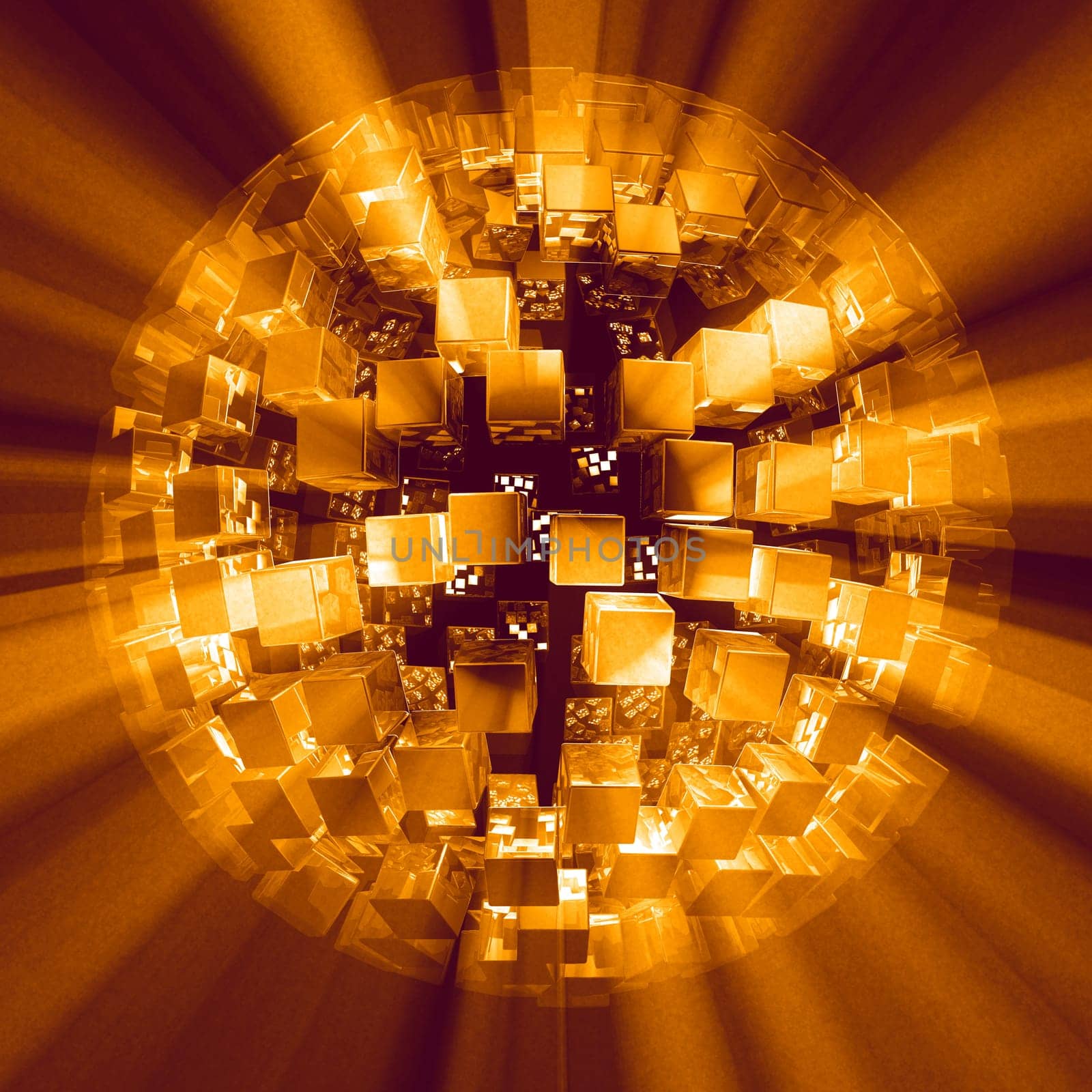 Lightcubes discoball gold black