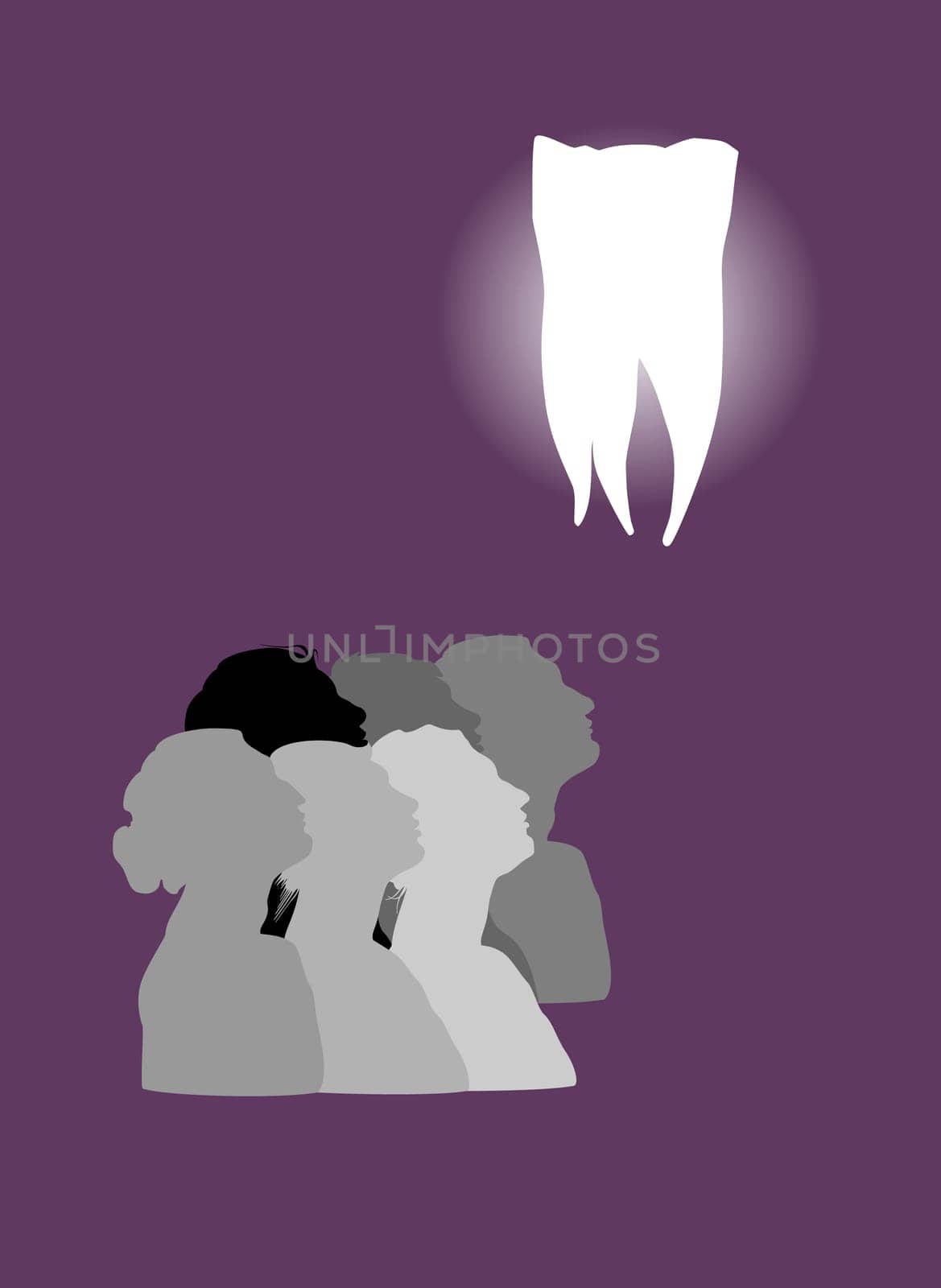 White tooth