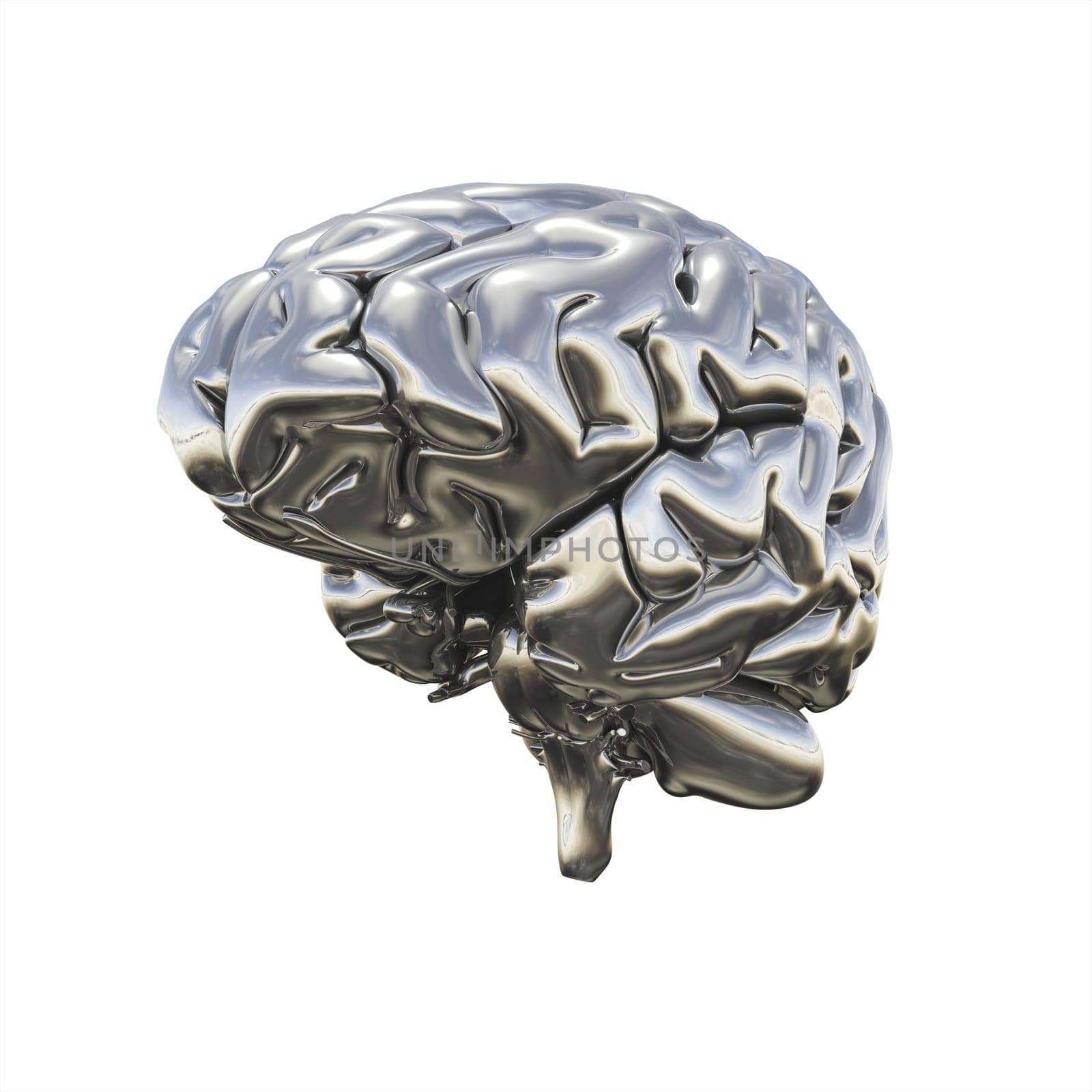 Chrome Brain - Half-right view