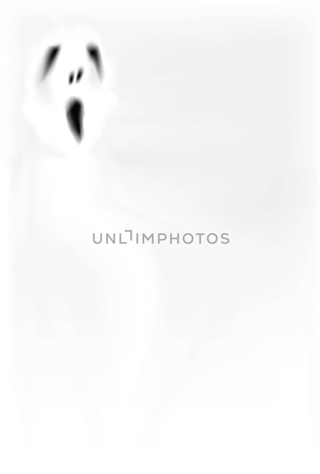 spooky background with ghost alike object flying around