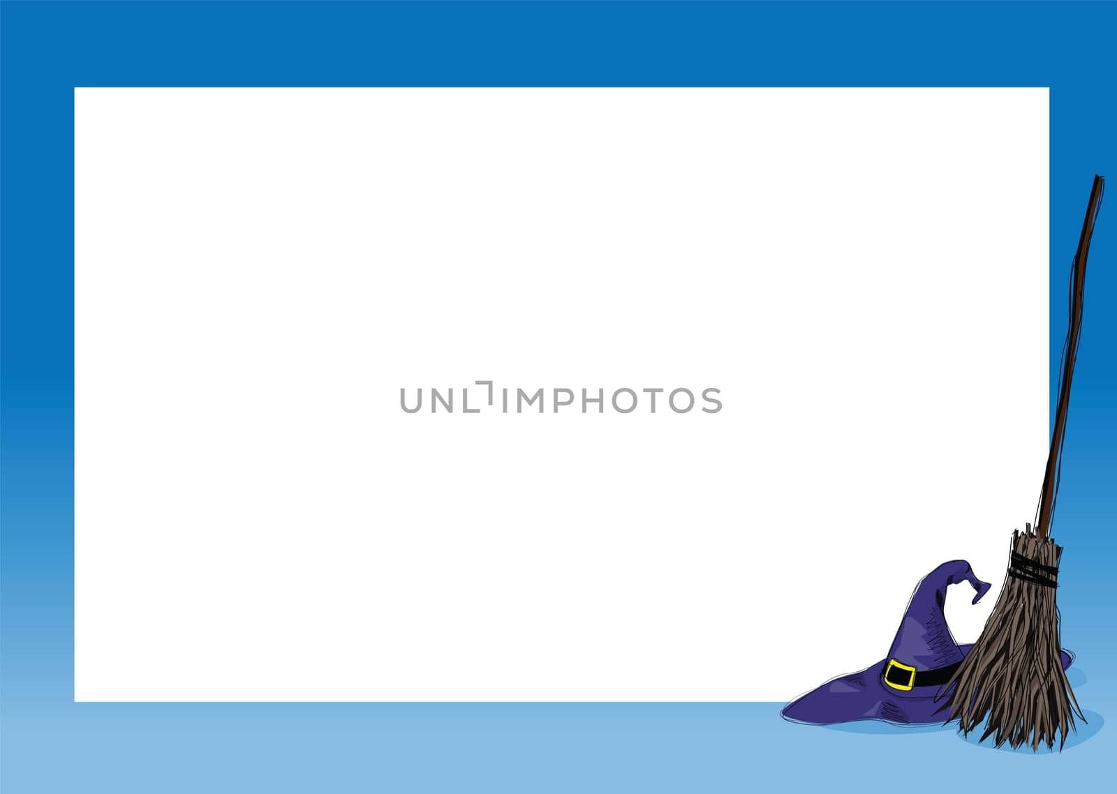 halloween background frame with white space for message