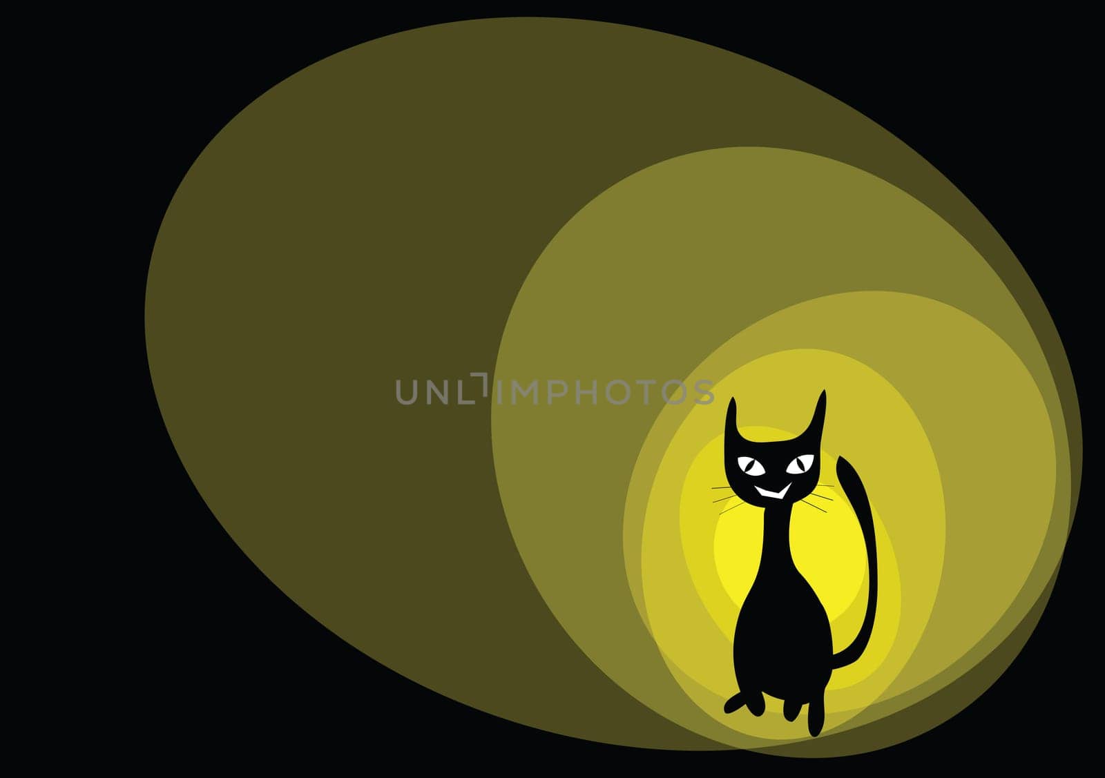 cat cartoons illustration background.